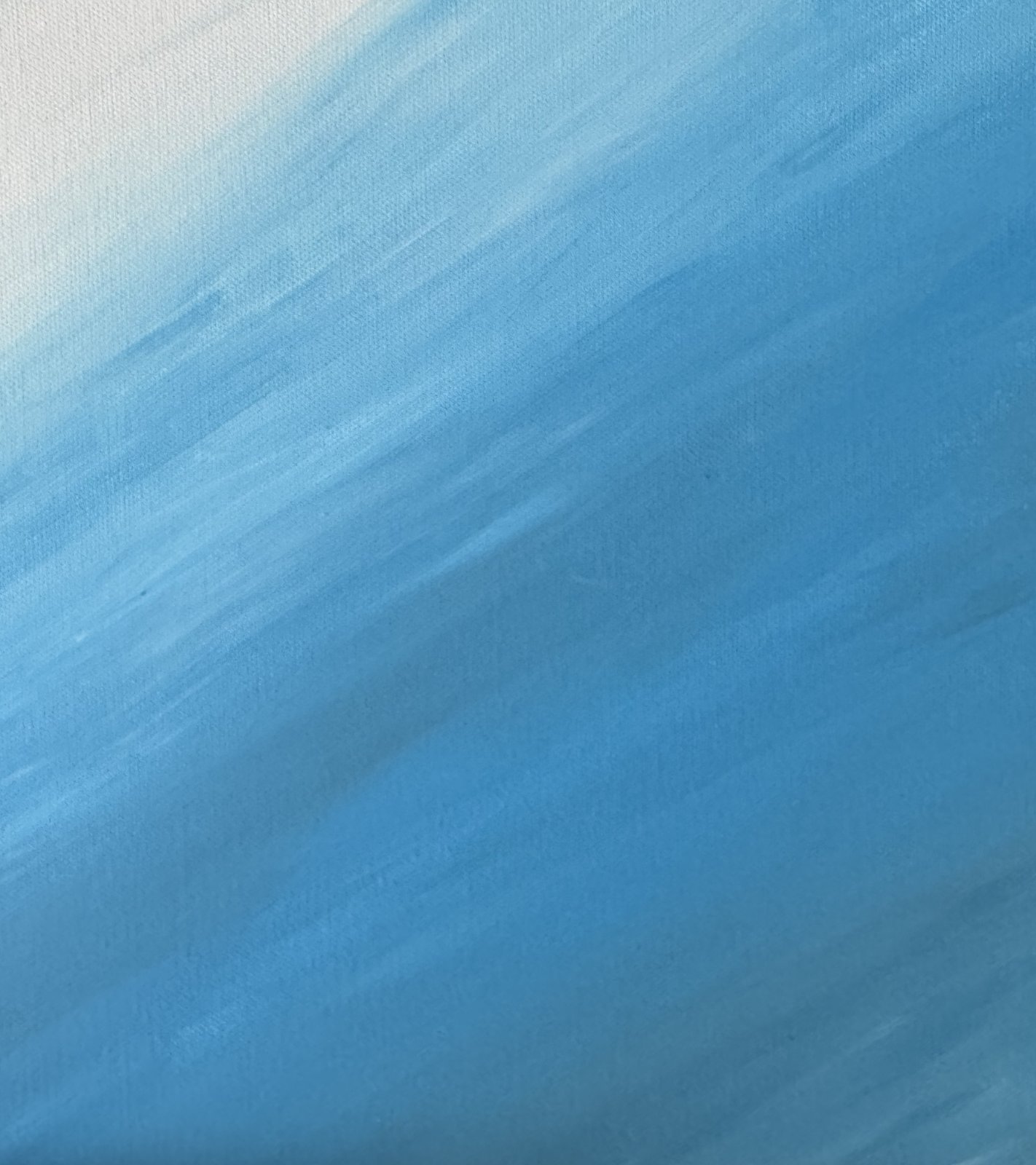 Light blue sky abstract on canvas